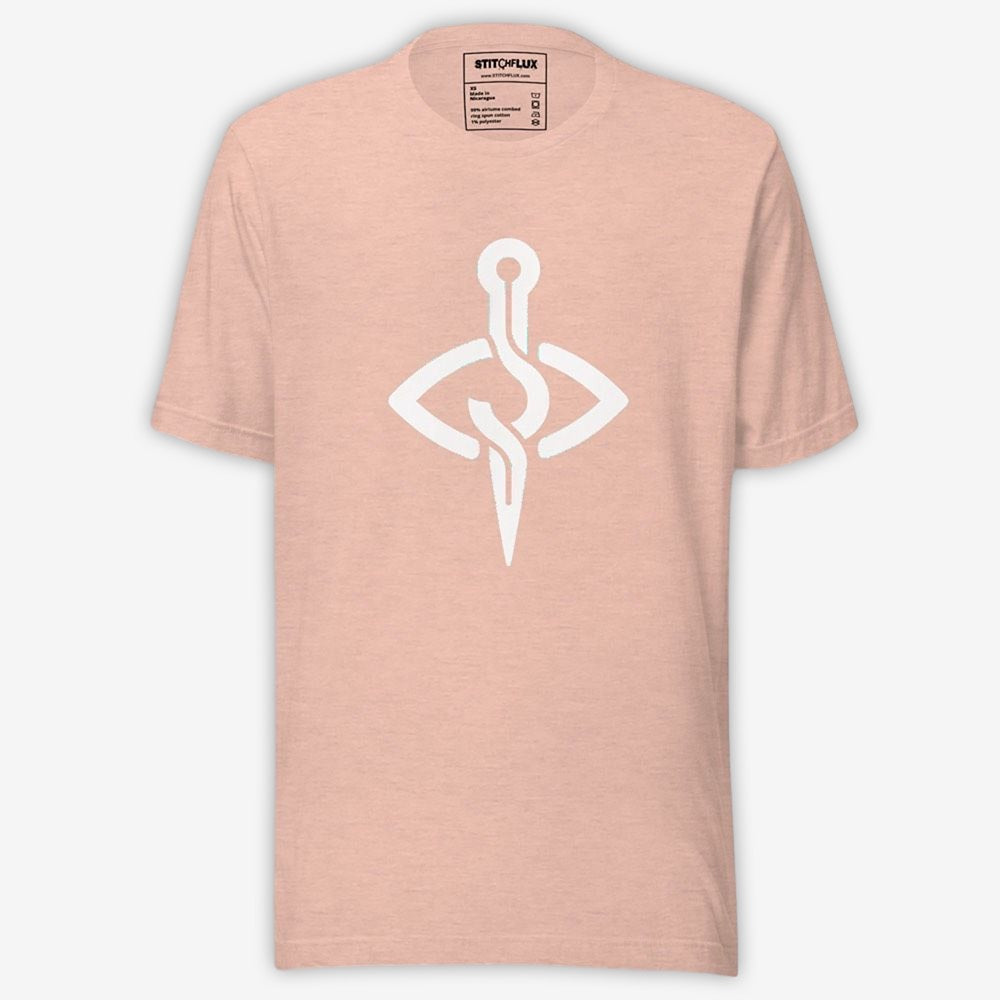 Ghost mannequin view of the Nautical Anchor Unisex Tee highlighting its shape and design.