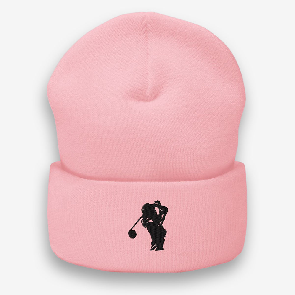  Show off your love for golf with elegance and style! Our 'Elegant Swing Ladies' Golf Embroidered Beanie' is designed for female golfers who want to keep their passion for the game close, even in cooler weather. This chic white beanie features an embroidered lady golfer design, perfect for a day on the course or a casual outing. Shop now and tee off in style!